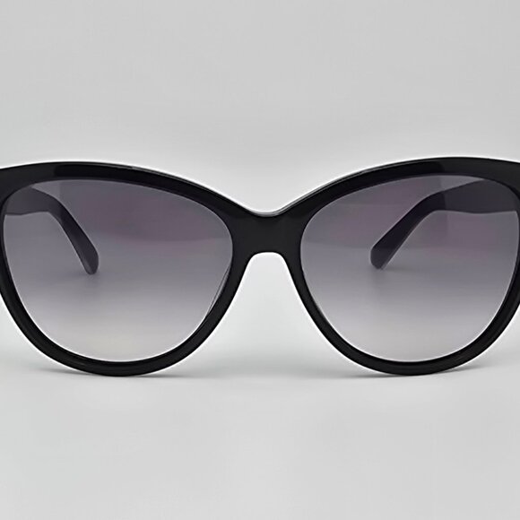 Marc Jacobs MMJ411/S Black Frame Grey Lens Cat Eye Sunglasses w/ Case 57-15-140 - Picture 2 of 14